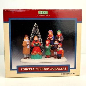 Vintage 1995 Lemax Christmas Village Collection Porcelain Group Carollers #53134